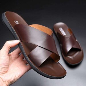 Chic Criss-Cross Leather Flats