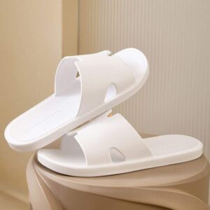 Sleek White Orthopedic Comfort Slides